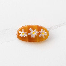 Eco-friendly Acetate Daisy Hair Clip - Caramel