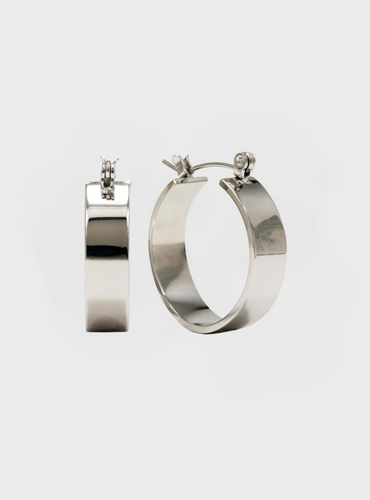 Waterproof Khloe Hoop Earrings - Silver