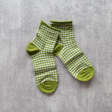 Picnic Mid Crew Socks - Olive