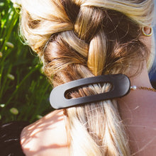 Jumbo Matte Flat Claw Clip - Charcoal Black