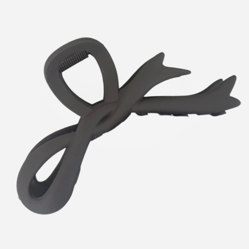 Matte Ribbon Claw Clip - Mocha