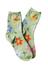 Rachel Floral Socks - Green