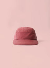 5 Panel Cap - Red Waxed Cotton Canvas