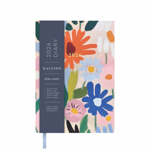 *COMING SOON* 2026 Gouache Floral A6 Linen Diary (Small)