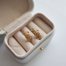Delvie Triple Loop Hoop Earrings - Gold