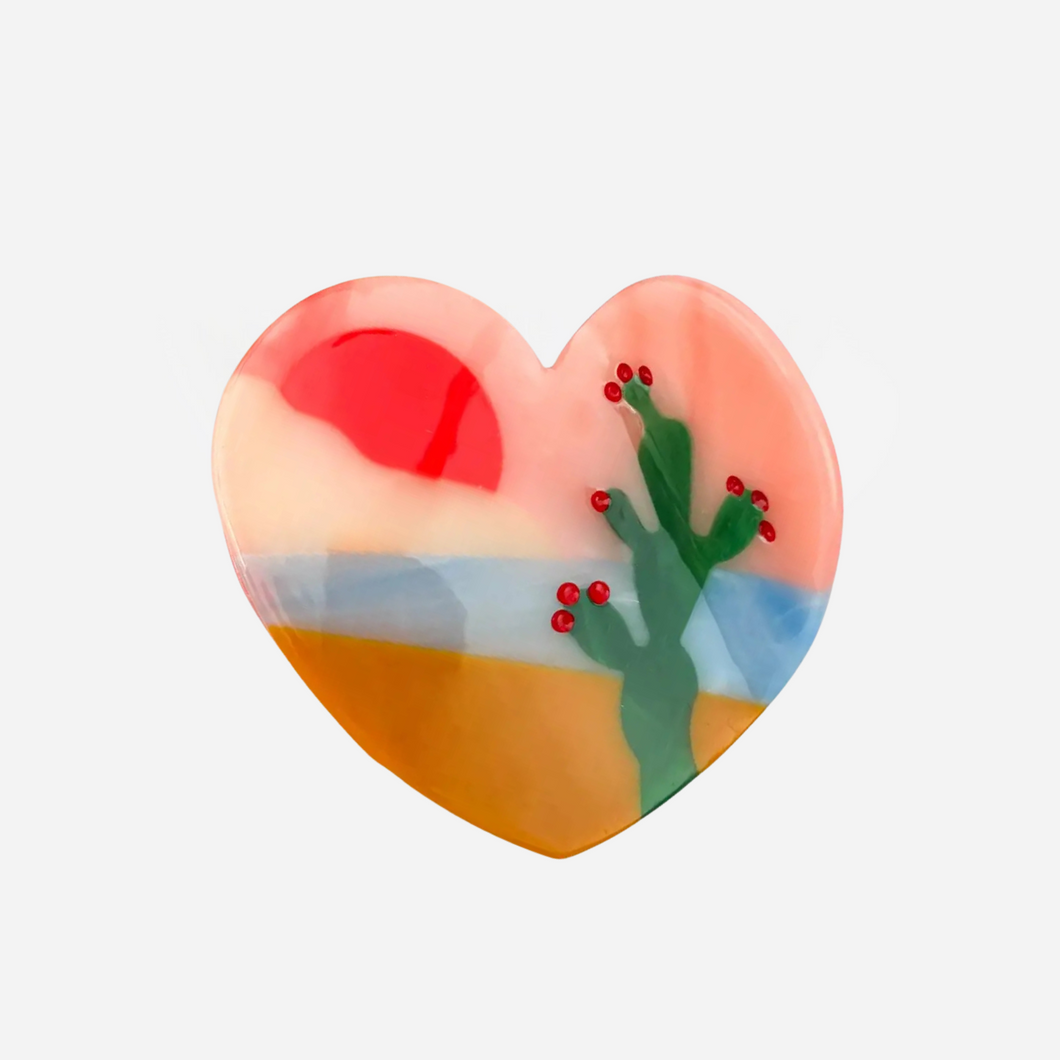 Desert Heart Claw Clip