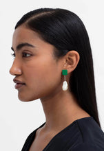 Perle Drop Earrings - Aloe Green