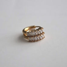 Brynley Baguette Hoop Earrings - Gold