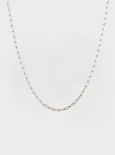 Waterproof Paperclip Chain Necklace - Silver