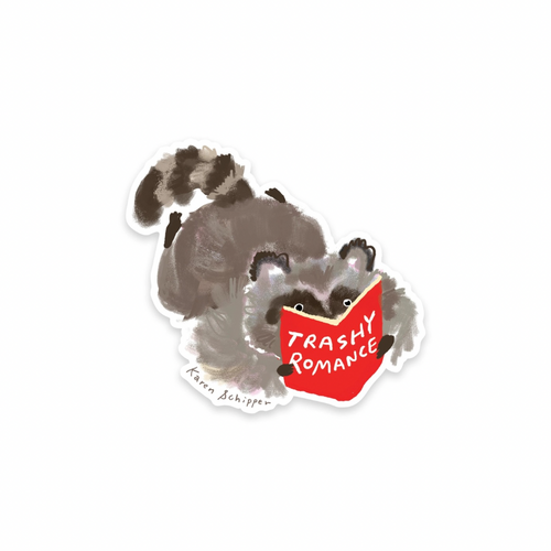 Trashy Romance Racoon Sticker
