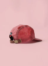 5 Panel Cap - Red Waxed Cotton Canvas