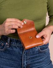 Georgie Leather Wallet - Cognac Stromboli Leather