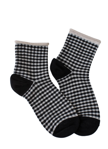 Picnic Mid Crew Socks - Black