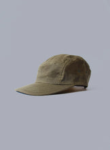 5 Panel Cap - Olive Waxed Cotton Canvas
