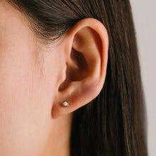 Opal Stud Earrings - Gold