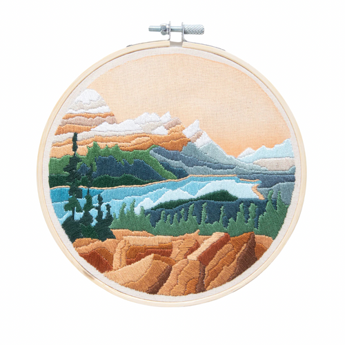 Peyto Lake DIY Embroidery Kit