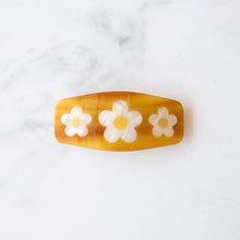 Eco-friendly Daisy Hair Barrette - Caramel