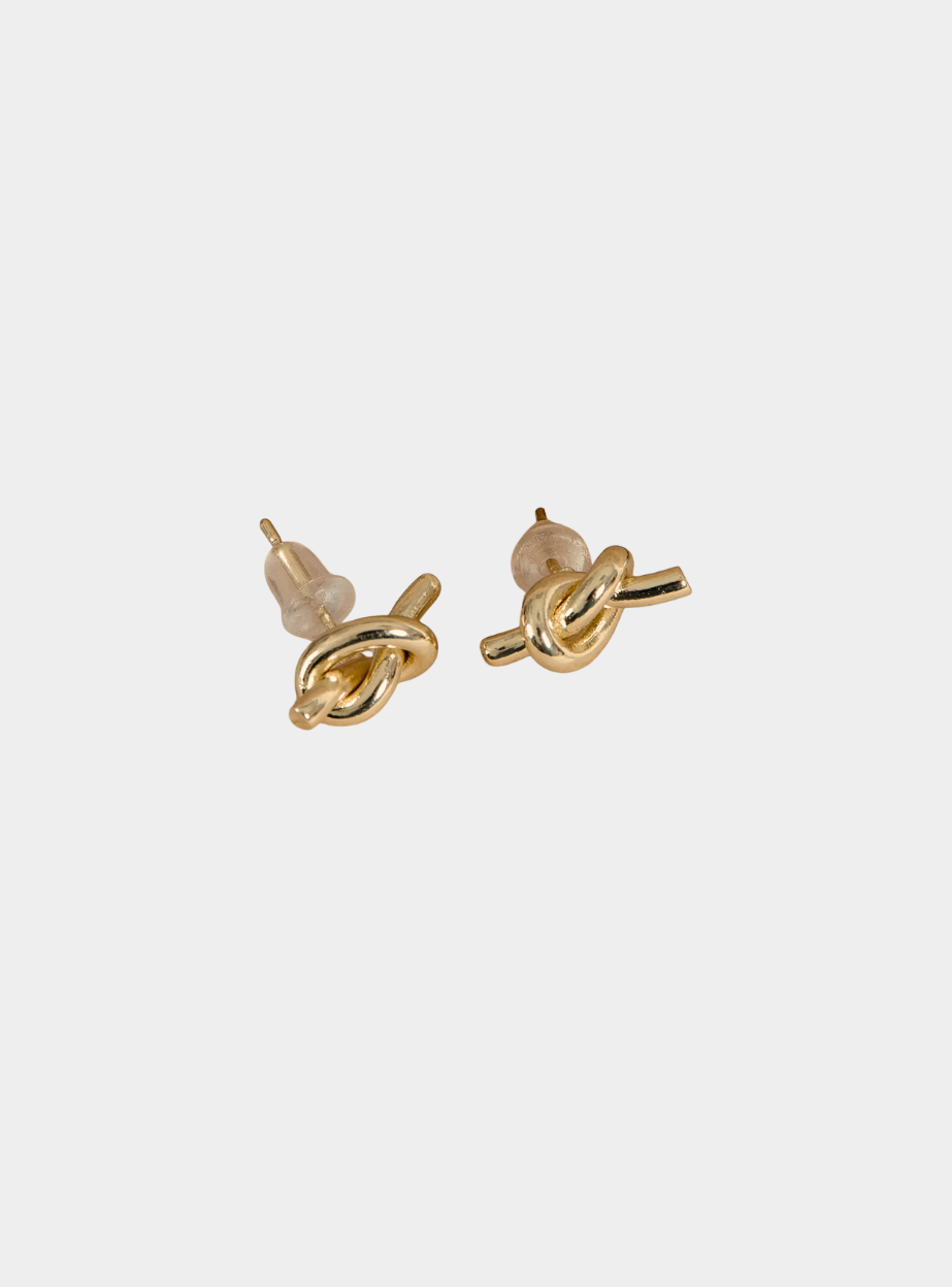 Love Knot Earrings - Gold
