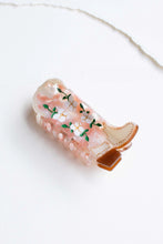 Eco-friendy Boot Hair Claw - Floral Pink