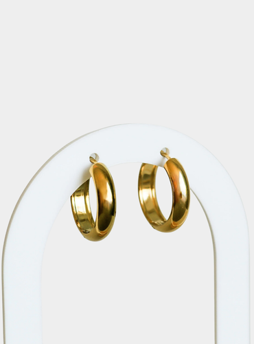 Cheri 20mm Hoop Earrings - Gold