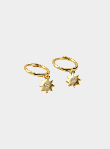Romy Huggie Hoop Earrings - Gold