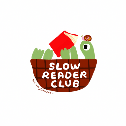 Slow Reader Club Sticker