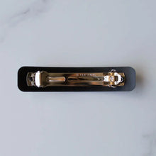 Glossy Hair Barrette - Black