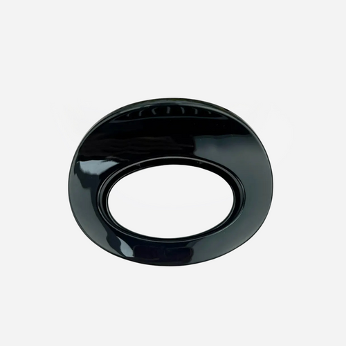 Oval Hair Claw Clip - Black