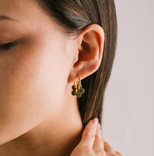 Petal Hoop Earrings - Gold