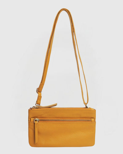 Everyday Leather Crossbody - Mustard