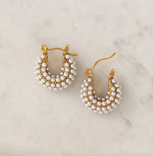 Perla Hoop Earrings - Gold