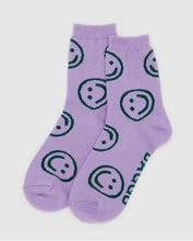 Crew Sock - Lavender Happy