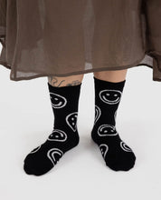 Crew Sock - Black Happy