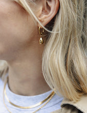 Nixie Drop Hoop Earrings - Gold