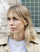 Nixie Drop Hoop Earrings - Gold