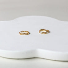 Wave Small Hoops - Gold