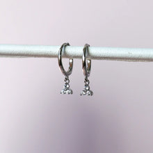 Ophelia Huggie Hoops - Silver