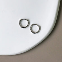 Twist Hoops - Silver