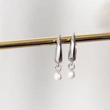 Heidi Pearl Earrings - Silver