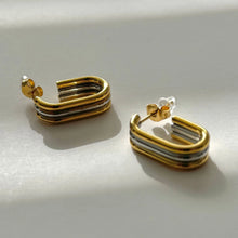 Risha Earrings - Gold/Silver Mix