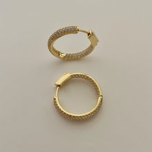 Zenna Sparkle Hoops - Gold