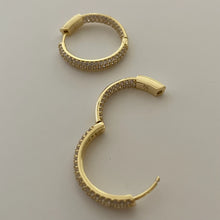 Zenna Sparkle Hoops - Gold