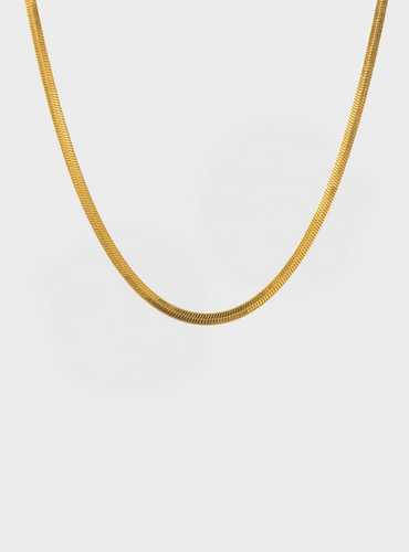 Sasha Herringbone Necklace - Gold