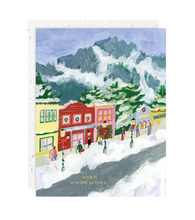 Winter Village Card (Plantable Seed Paper Envelope)