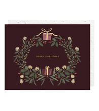 Christmas Wreath Card (Plantable Seed Paper Envelope)