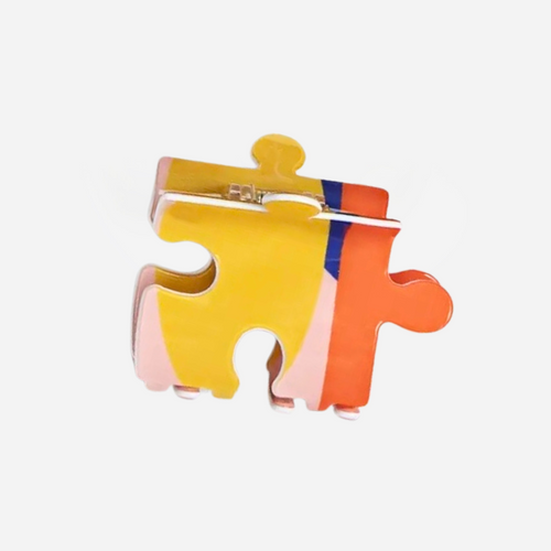 Puzzle Piece Claw Clip - Colour Mix II