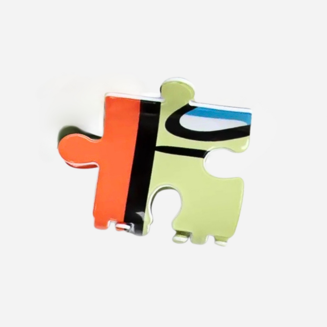 Puzzle Piece Claw Clip - Colour Mix IV