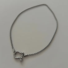 Horseshoe Carabiner Necklace - Silver