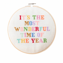 It’s The Most Wonderful Time Cross Stitch DIY Kit
