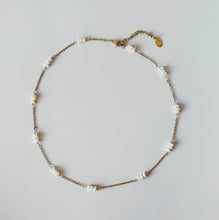 Gio Freshwater Pearl Necklace - Gold or Silver